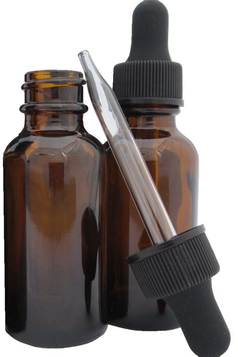 Dropperstop 1oz Amber Glass Dropper Bottles 30ml With Tapered Glass
