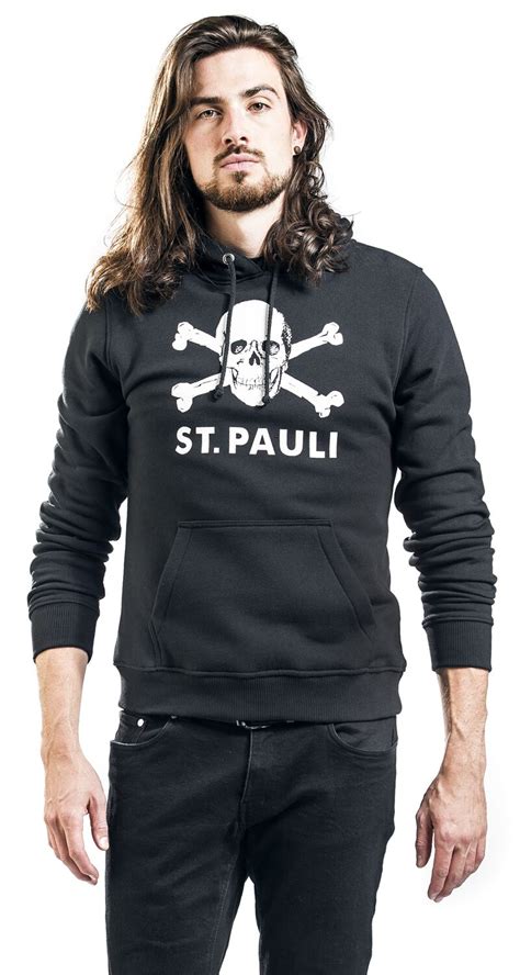Pauli / new era trucker cap with white mesh and an embroidered skull. FC St. Pauli - Skull | FC St. Pauli Hooded sweater | EMP