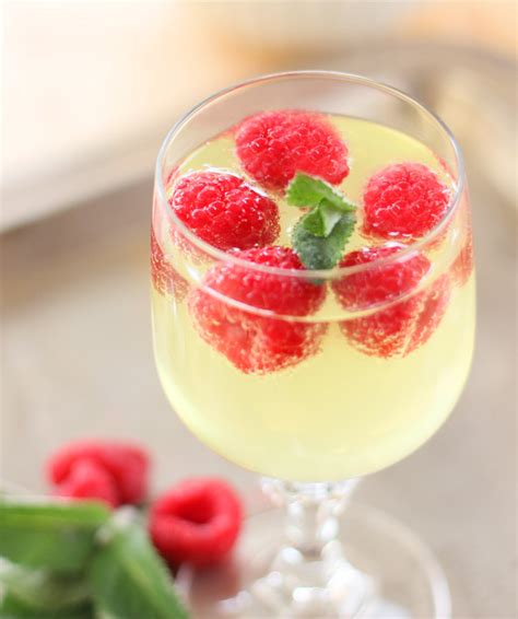 Raspberry Limoncello And Prosecco Cooler Creative