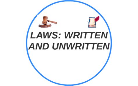 It comprises of english law (common law and equity), judicial decisions and customs. LAWS: WRITTEN AND UNWRITTEN by Amelia Stehrenberger on ...
