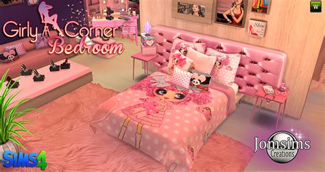 My Sims 4 Blog Girly Corner Bedroom Set By Jomsims