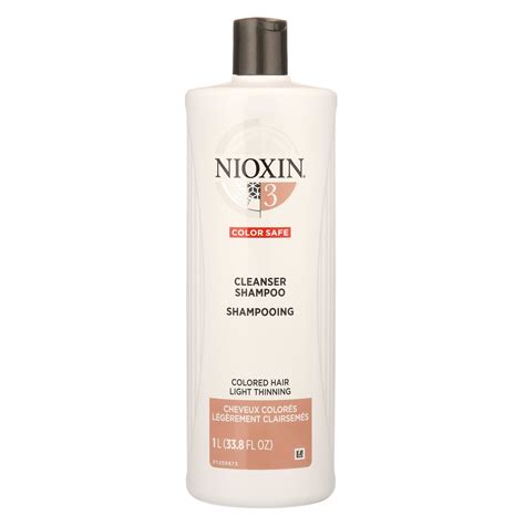 Nioxin System 3 Cleanser Shampoo For Colored Hairlight Thinning 338