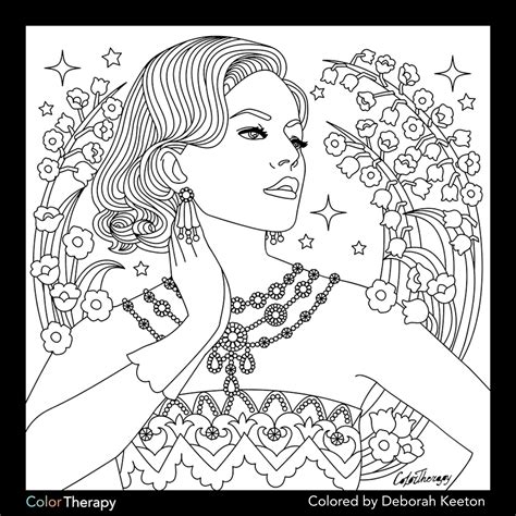'the ultimate art therapy bundle' is a package of three printable adult coloring books containing a total of 60 adult coloring page patterns for you to color. Glamorous | Coloring book art, Coloring pages, Steampunk ...
