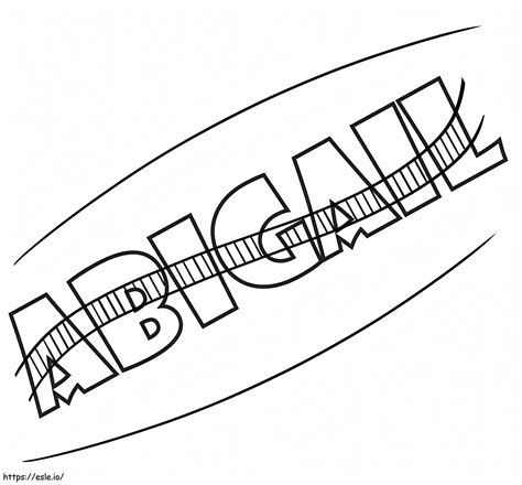 Abigail Printable coloring page