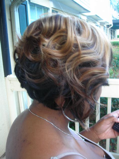 Maybe you would like to learn more about one of these? two toned bob sew in weave cut and styled by me, KEN ...
