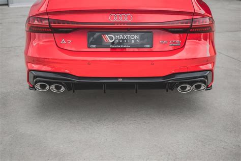 Rear Valance Exhaust Ends Imitation Audi A7 C8 S Line Maxton Design Usa