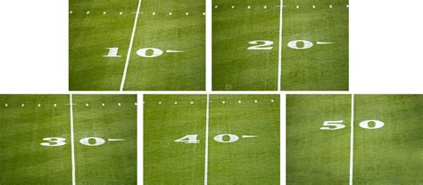 Best seats in the house: American NFL Football Field Number Line Markers Stock ...
