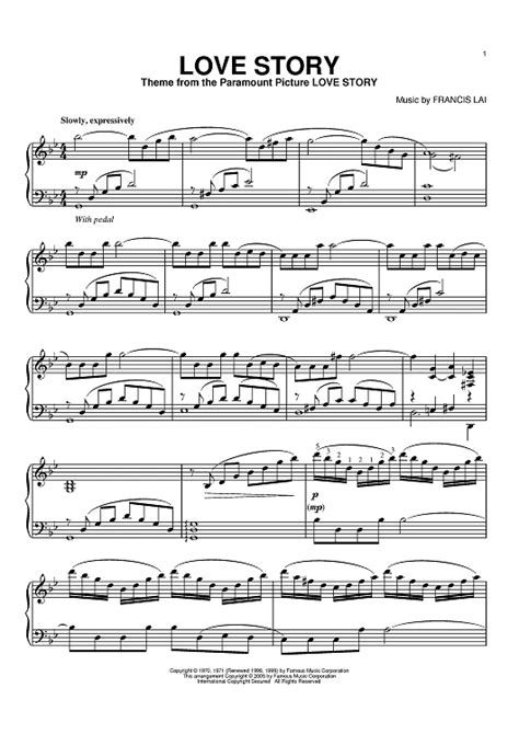 Buy Love Story Sheet Music By Francis Lai For Piano Violin Sheet
