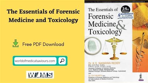 Essentials Of Forensic Medicine And Toxicology By Narayan Reddy Woms