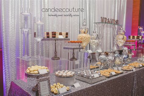 simple and classy dessert table for sonali and darshan s wedding