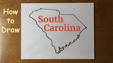 How To Draw South Carolina Youtube