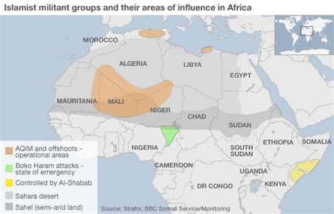 Africas Militant Islamist Groups Bbc News