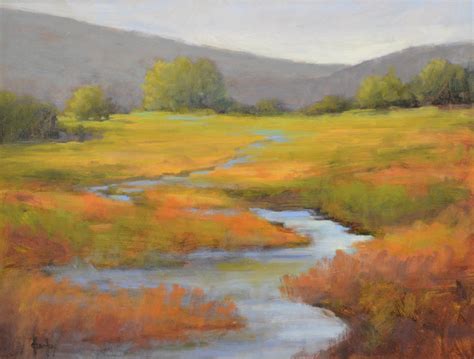 Barbara Churchley Fine Art Marsh Aglow Original Colorado Landscape