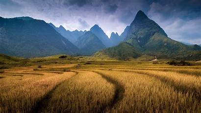 Vietnam Wallpapers Landscape Nature Hill Mountain Field