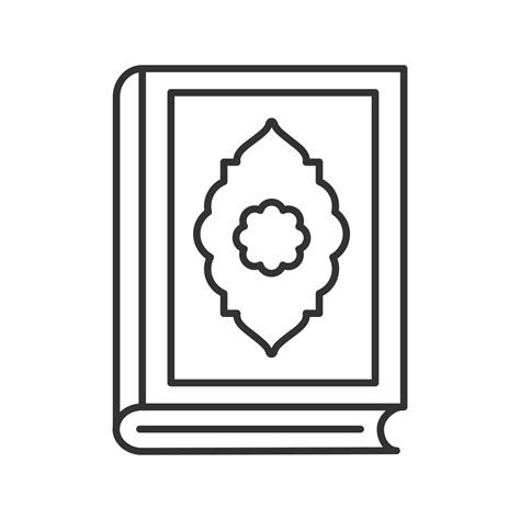 Quran Book Linear Icon Thin Line Illustration Islamic Religion Koran