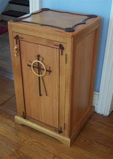 Often in bathrooms, space is at a premium and inches do matter. Custom Made Celtic Cabinet by Woodward Woodworks ...