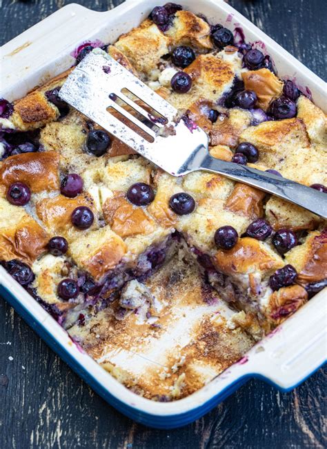 Overnight Blueberry French Toast Casserole Manila Spoon