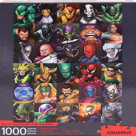 Marvel Villains Collage 1000 Piece Jigsaw Puzzle