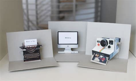 They play a key role in your industry because they create an image of you from the perspective of your potential clients. Pop Goes the DIY Pop-Up Name Card | Brit + Co