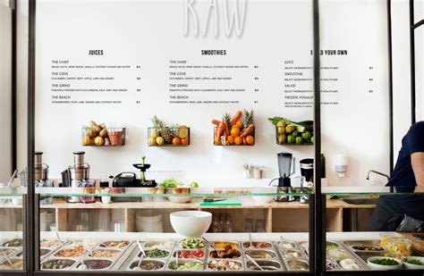 Concept Raw Dieline Juice Bar Interior Juice Bar Design Salad