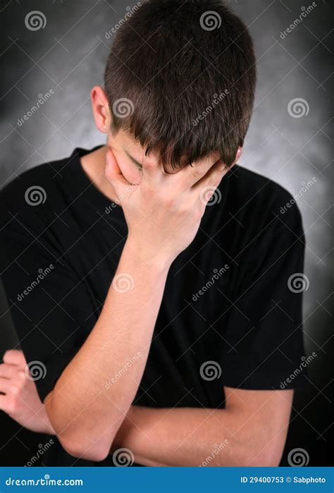 Sorrowful Young Man Stock Image Image Of Closeup Confused 29400753