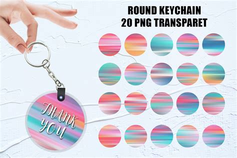 Keychain Design Blur Background Illustration Par Artnoy · Creative Fabrica