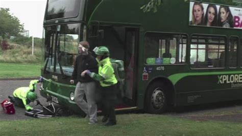 Bus Firm S Video Targets Stone Throwing Youths BBC News