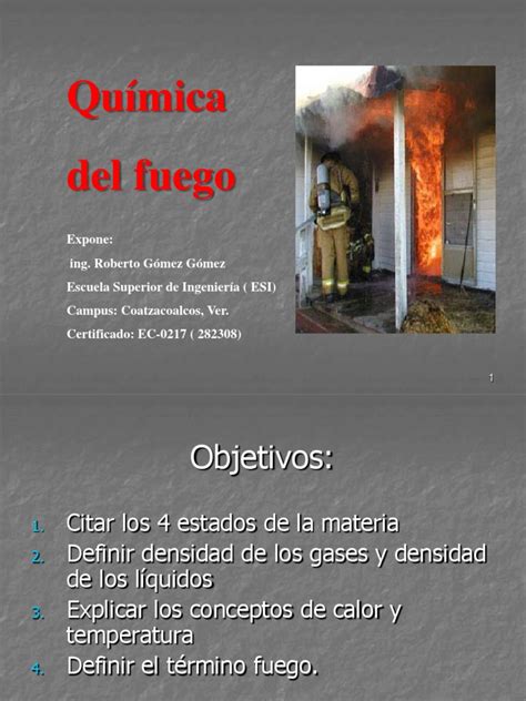2 Quimica Del Fuegoppt Combustión Calor