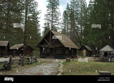 Old Buildings At The Pioneer Yosemite History Center Yosemite Stock