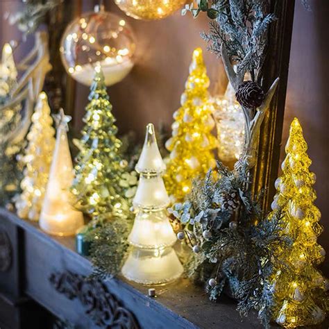 Light Up Glass Christmas Tree Apollobox
