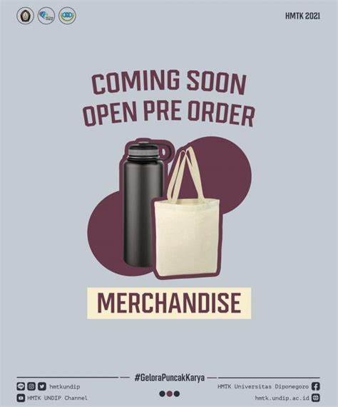 Coming Soon Pre Order Merchandise Ruangkarya