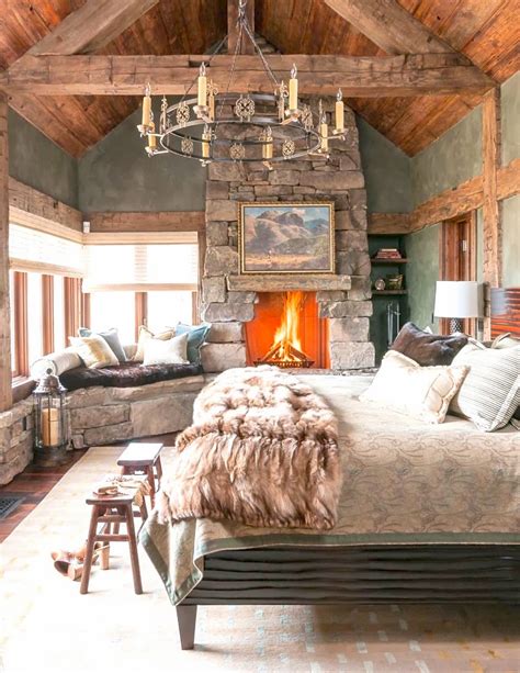 Mountain Rustic Bedrooms Cabin Fever This Or That Cococozy