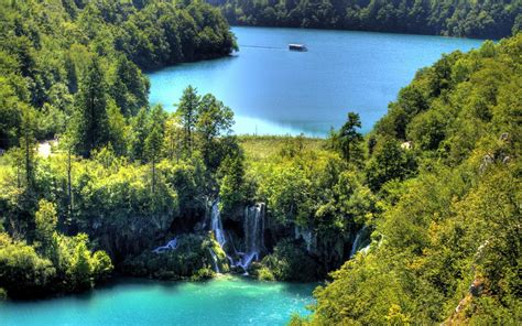 Les Lacs De Plitvice Croatie Fond Décran Paysage Naturel 2560x1600
