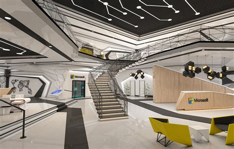 Microsoft Technology Center Interior Design On Behance