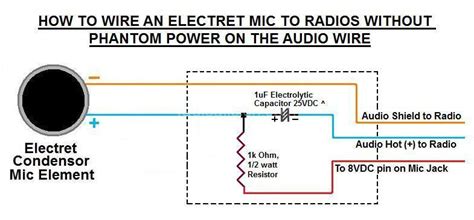 Electret Microphone Ham Radio How To Wire To Radios K3dav