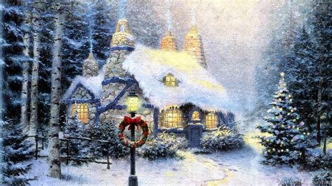 Christmas Cottage Screensaver Pictures Pics Wallpapers Images