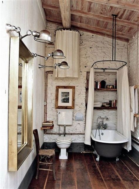 48 Brilliant Ideas For Vintage Bathroom Décor With Images Rustic