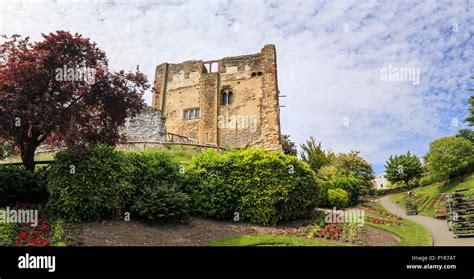 Castle Keep Great Tower Of Guildford Castle Ruins In Central