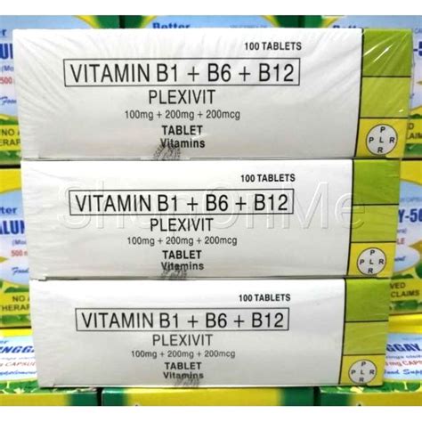 On the whole, they tend to carry. Vitamin B1 + B6 + B12 PLEXIVIT expiry:5/2021 B Complex ...