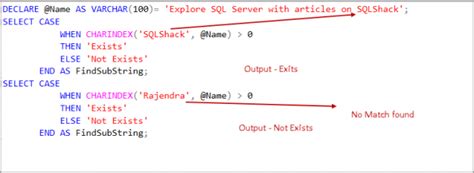 On sql server 2005 i am trying to query this select statement. SQL CHARINDEX