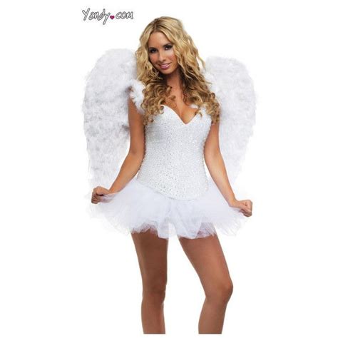 Deluxe Rhinestone Angel Costume 350 Liked On Polyvore Halloween