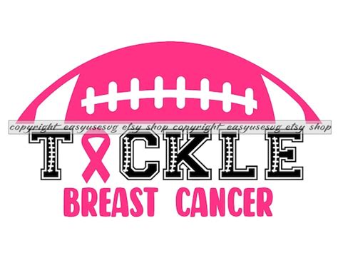 Breast Cancer Svg Cancer Aware Svg Tackle Cancer Svg Tackle Etsy