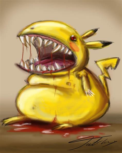 Evil Pikachu By Jutchy On Deviantart
