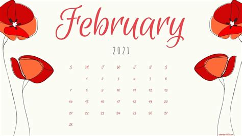 February 2021 Calendar Wallpapers Wallpaper Cave