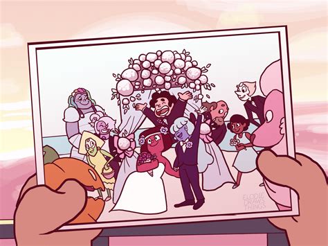 Screencap Redraw Of The Comic Book Wedding Shot But With The Rupphire