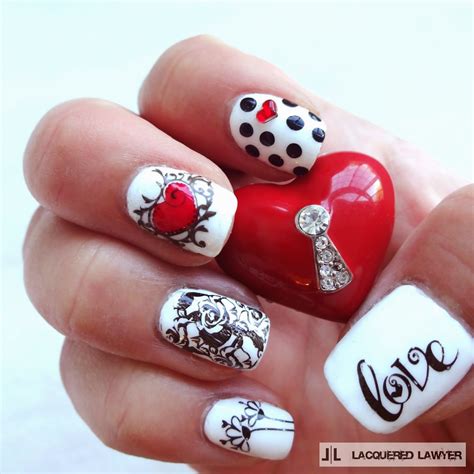 Lacquered Lawyer Nail Art Blog Love Is Black And White