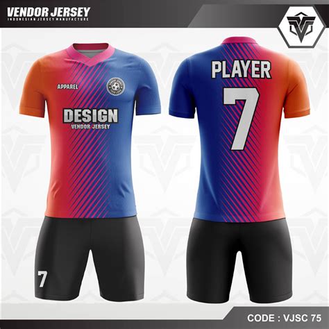 Makin oke dengan 10 baju. Desain Kaos Futsal Warna Merah Biru Hitam Paling Keren ...