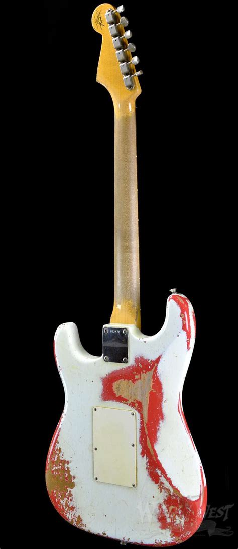 Fender 1960 Strat Heavy Relic White Lightning 22 Fret Olympic White