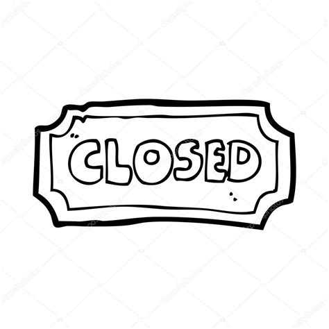 Cartoon Closed Sign — Stock Vector © Lineartestpilot 38437221