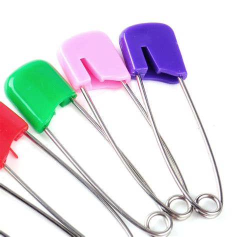 100pcs Large Nappy Diaper Pins Nappies Safety Pin Baby Diaper Change